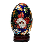 Ei L, Osterei, Deko, Cloisonne Emaille, 0466 Ei L, Osterei, Deko, Cloisonne Emaille, 0466